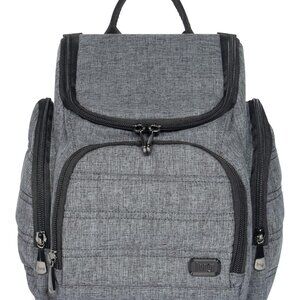 Lug Caddy Hr Grey Toiletry Bag - Polyester with PVC Lining, Multiple Zippered Po